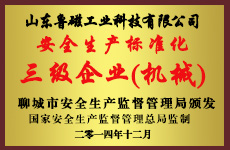 山東魯磁榮譽(yù)證書(shū)