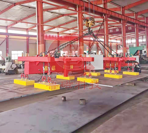 8臺聯(lián)吊電永磁吸盤 8臺聯(lián)吊電永磁吸盤