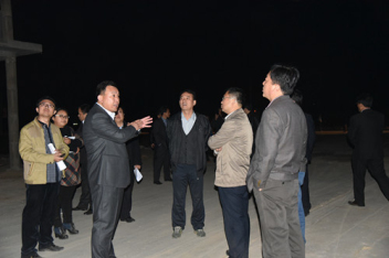 臨清市領(lǐng)導(dǎo)來魯磁科技考察二期在建工程